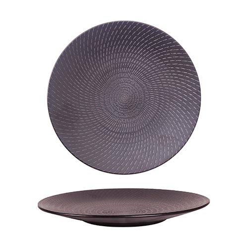 Luzerne Black Swirl Round Coupe Plate 27.5cm (12 Pack) by Luzerne  Commercial catering equipment