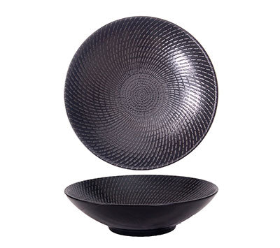 Luzerne Black Swirl Round Bowl 29cm (6 Pack) by Luzerne  Commercial catering equipment