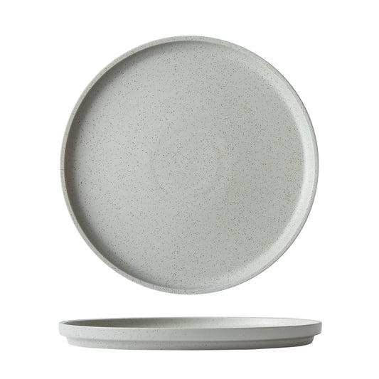 Luzerne Dune Ash Walled Plate 27cm (12 Pack) by Luzerne  Commercial catering equipment
