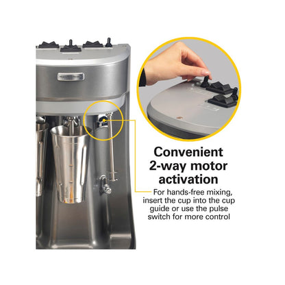 Hamilton Beach HMD400R Triple-Spindle Commercial Milkshake Mixer