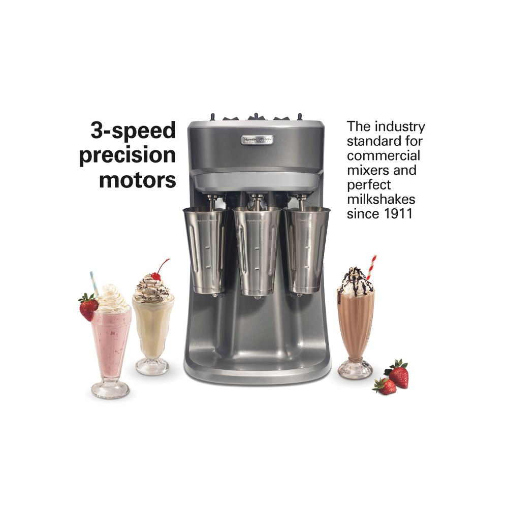 Hamilton Beach HMD400R Triple-Spindle Commercial Milkshake Mixer
