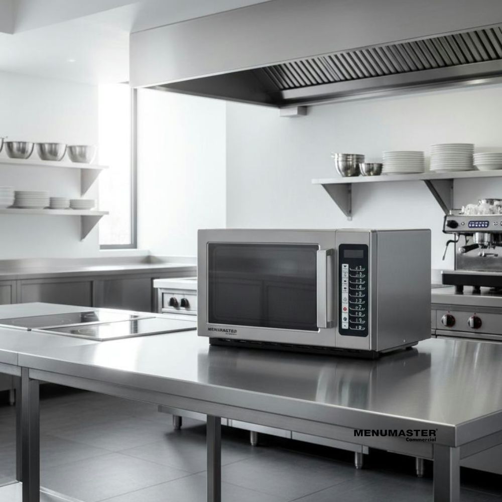 Menumaster Commercial Microwave Oven - 1100W Stainless Steel