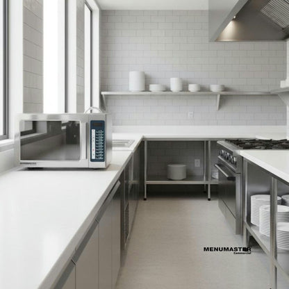 Menumaster Commercial Microwave Oven - 1100W Stainless Steel