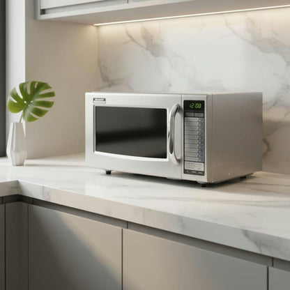 Sharp Semi-Commercial Microwave - 1000W, 28L, Stainless Steel