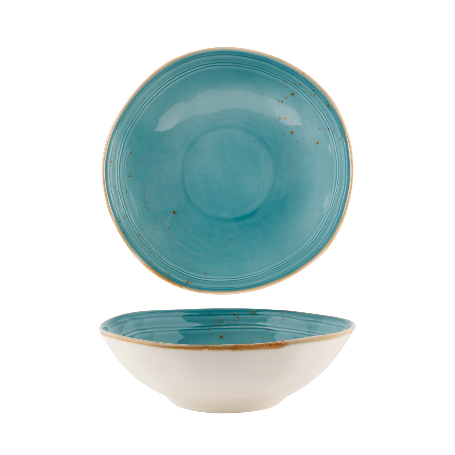 Fortis Fynbos Atlantic Blue Organic Round Bowl 30.5cm x 9.5cm (4 Pack) by Fortis  Commercial catering equipment