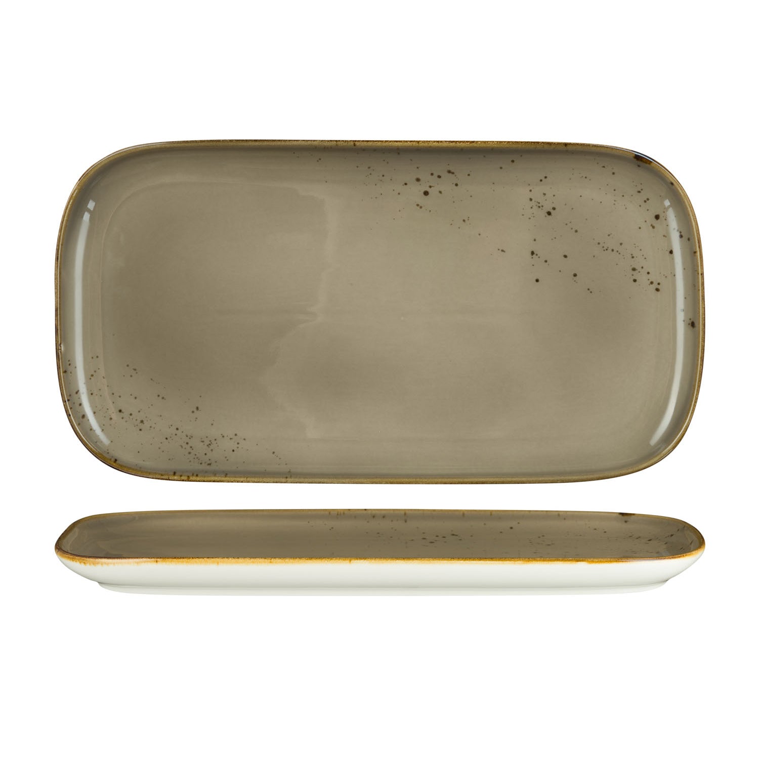 Fortis Rectangular Plate 35.5 x 18.5cm (4) by Fortis  Rectangular Plate 35.5 x 18.5cm (4) for commercial kitchens