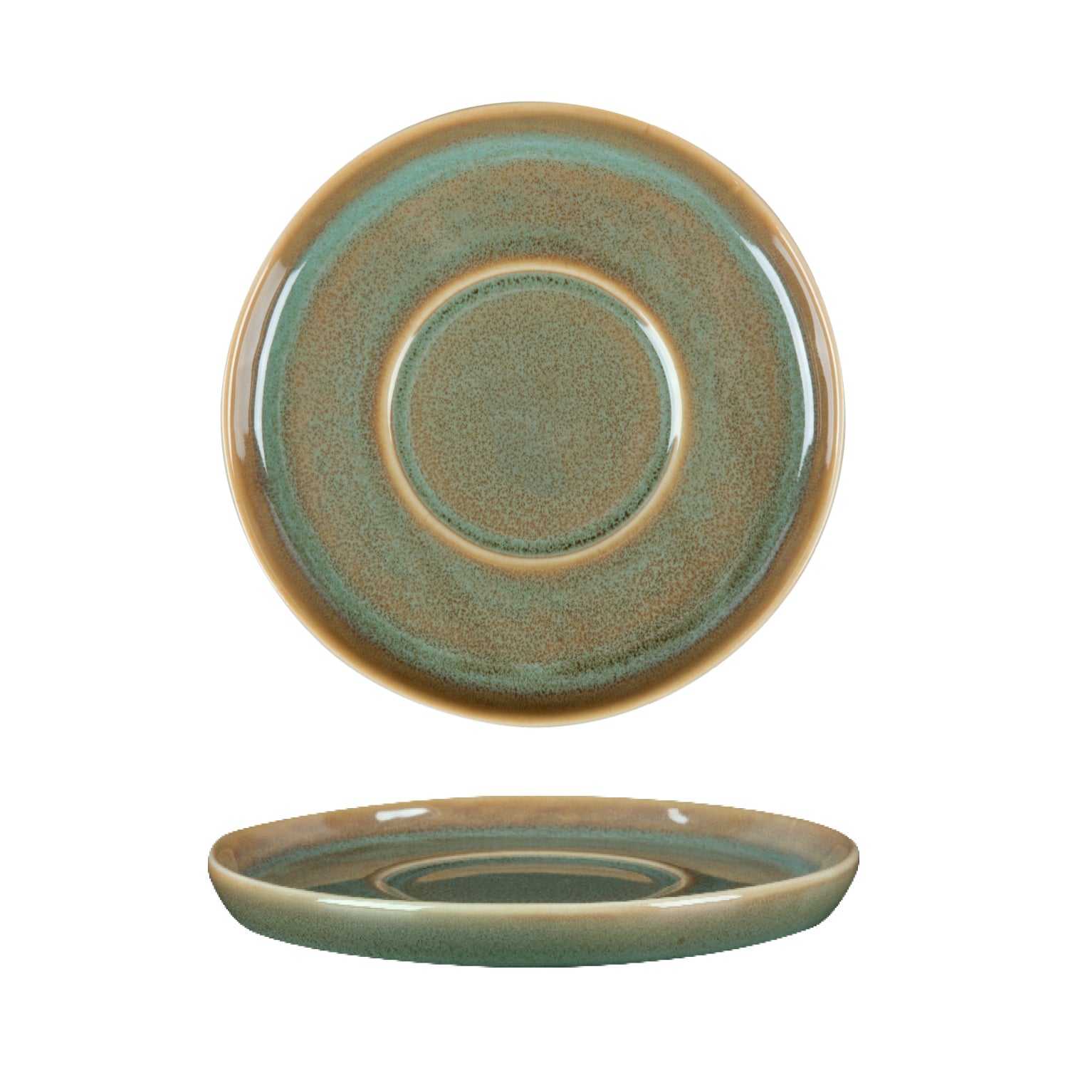 Fortis Fynbos Aloe Green Saucer 15cm (6 Pack) by Fortis  Commercial catering equipment