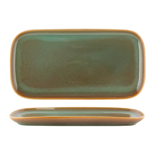 Fortis Fynbos Aloe Green Rectangular Plate 45cm (3 Pack) by Fortis  Commercial catering equipment