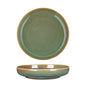 Fortis Fynbos Aloe Green Round Deep Coupe Plate 23cm x 4.5cm (4 Pack) by Fortis  Commercial catering equipment
