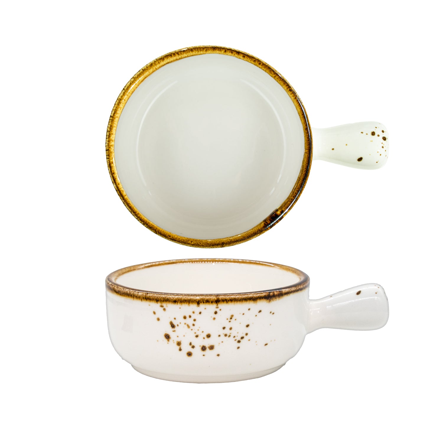 Fortis Small Bowl with Handle 10cm 7cl (6) by Fortis  Small Bowl with Handle 10cm 7cl (6) for commercial kitchens