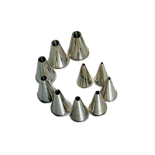 Cater Ace Nozzle Set Metal Plain (10-Piece) by Cater Ace  Commercial catering equipment