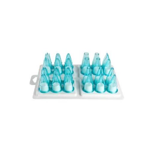 Pavoni Nozzle Set Polycarbonate Assorted Plain (12-Piece) by Pavoni  Commercial catering equipment