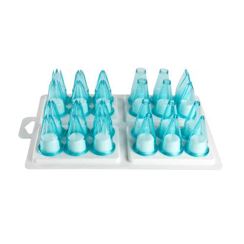 Pavoni Nozzle Set Polycarbonate Assorted (24-Piece) by Pavoni  Commercial catering equipment