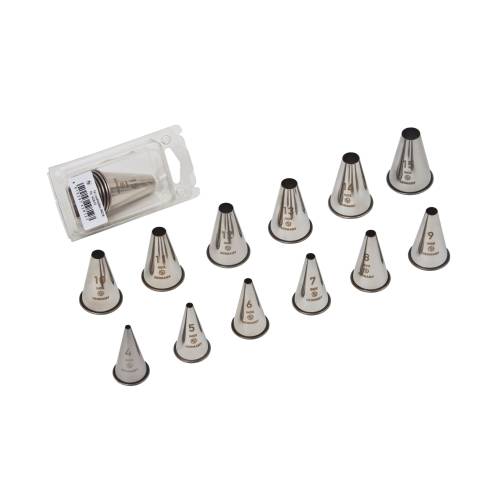 Cater Ace Nozzle Set Stainless Steel Plain (12-Piece) by Cater Ace  Commercial catering equipment