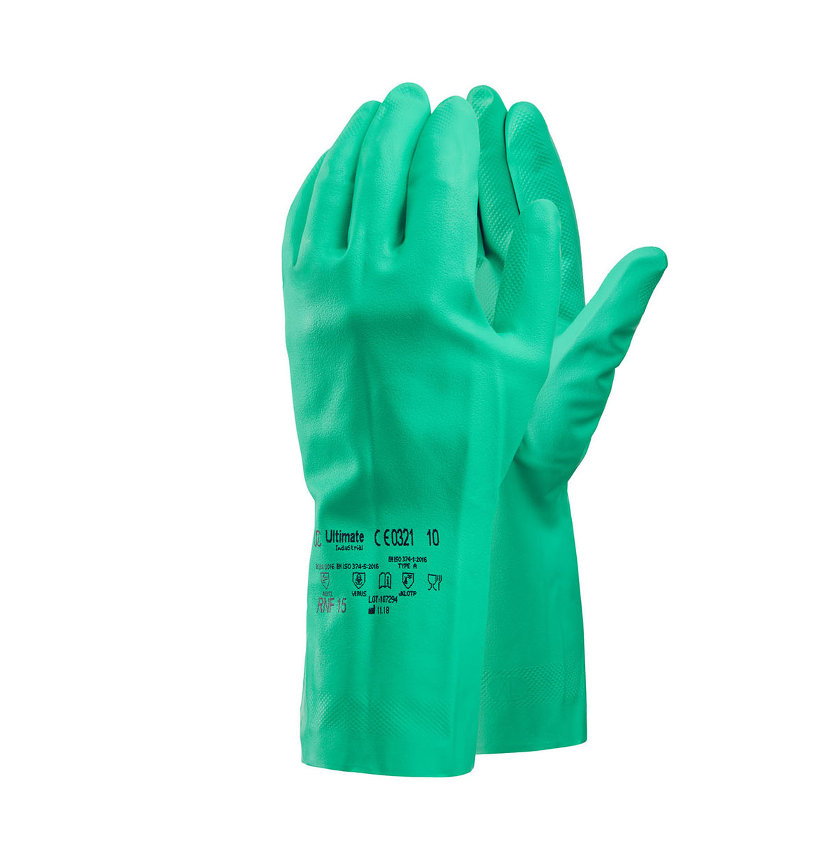 Green Nitrile Cleaning Gloves — supplier product image
