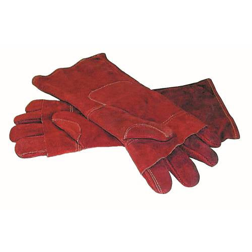 Pavoni Oven Mitt Red Leather (400mm, Pair) by Pavoni  Commercial catering equipment