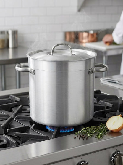 Pujadas 34L Aluminium Stock Pot with Lid | 350 x 350mm