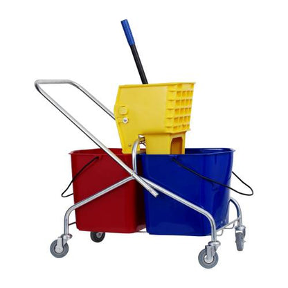 Spectra DOUBLE BUCKET AND WRINGER 2 X 25LT Plastic Frame by Spectra  Cleaning Buckets for commercial kitchens