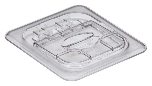 Cambro Polycarbonate Hinged Flip Lid - Clear - For 1/6 Pans by Cambro  GN Pan Lid for commercial kitchens