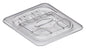 Cambro Polycarbonate Hinged Flip Lid - Clear - For 1/6 Pans by Cambro  GN Pan Lid for commercial kitchens