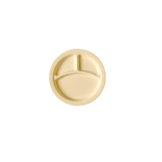 Cambro Polycarbonate 3-Division Dinner Plate - 22.9cm - Beige by Cambro  Compartment Plate for commercial kitchens