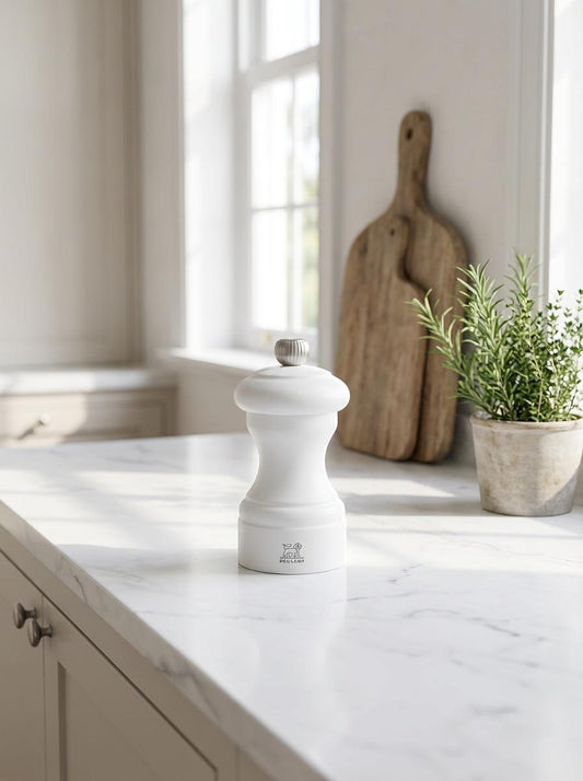 Peugeot Bistro Salt Mill 10cm White (Pack of 6)