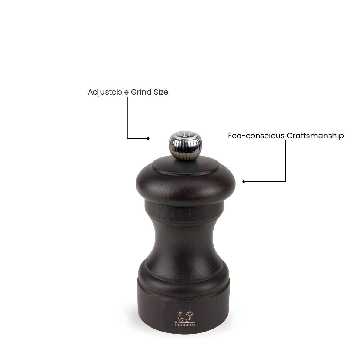 Peugeot Bistro Pepper Mill 10cm Chocolate (Pack of 6)