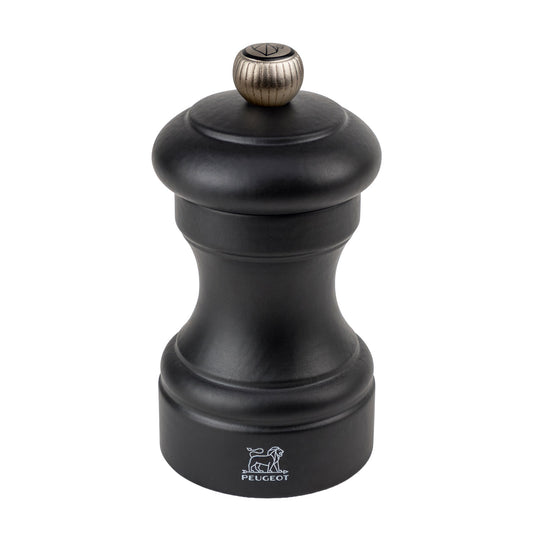 Peugeot PEU2420800 Bistro Black Matt Salt Mill 10cm (Pack of 6)