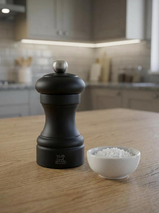 Peugeot Bistro Salt Mill 10cm Matt Black (Pack of 6)