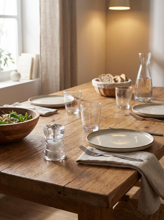 Peugeot Baltic Acrylic Salt Mill 8cm (Pack of 6)