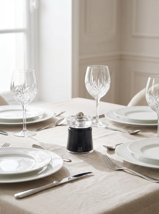 Peugeot Bali Acrylic Pepper Mill 8cm Black (Pack of 6)