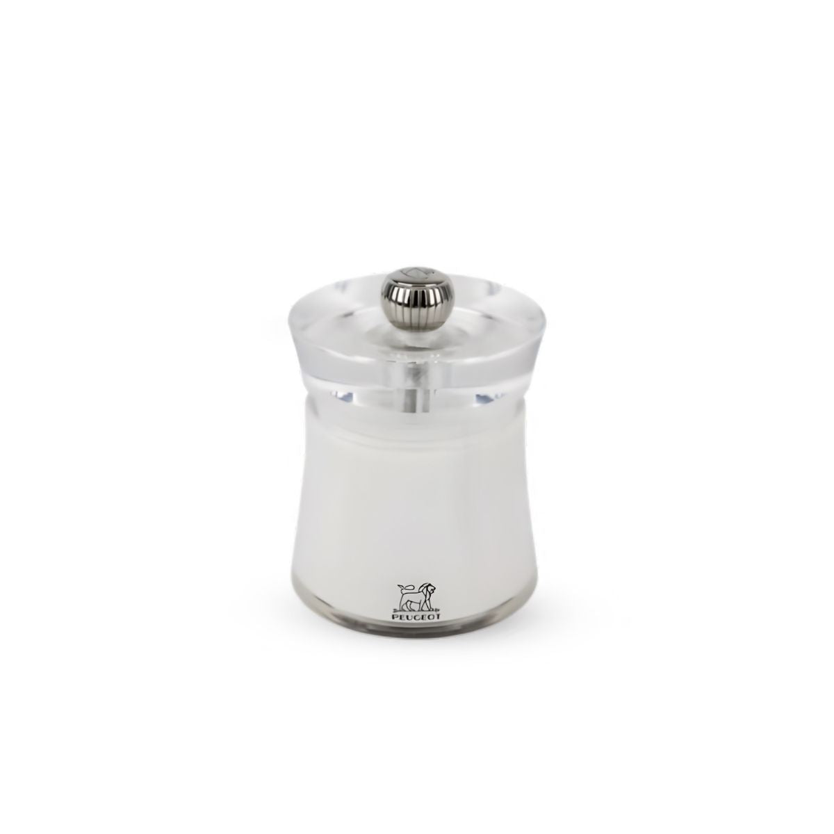 Peugeot Bali Acrylic Salt Mill 8cm White (Pack of 6)