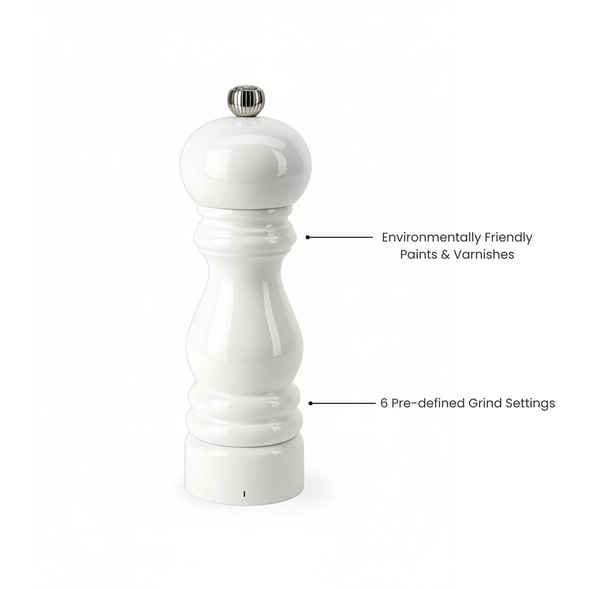Peugeot Paris u’Select Salt Mill 18cm White (Pack of 6)