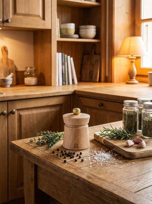 Peugeot Baya Salt Mill 8cm Natural (Pack of 6)