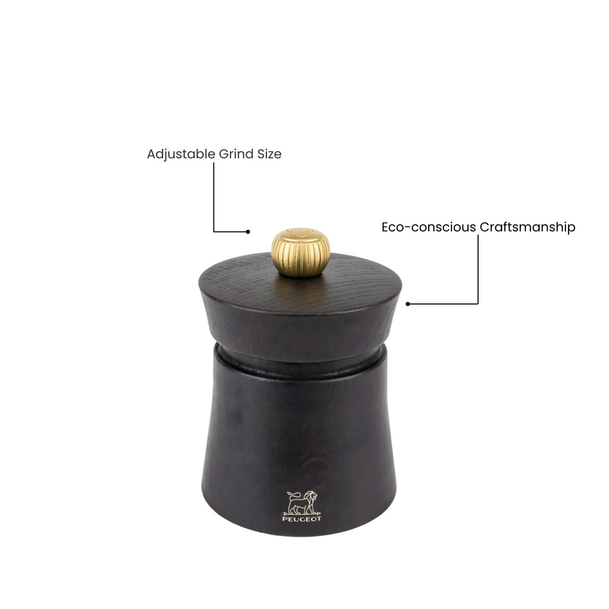 Peugeot Baya Pepper Mill 8cm Chocolate (Pack of 6)