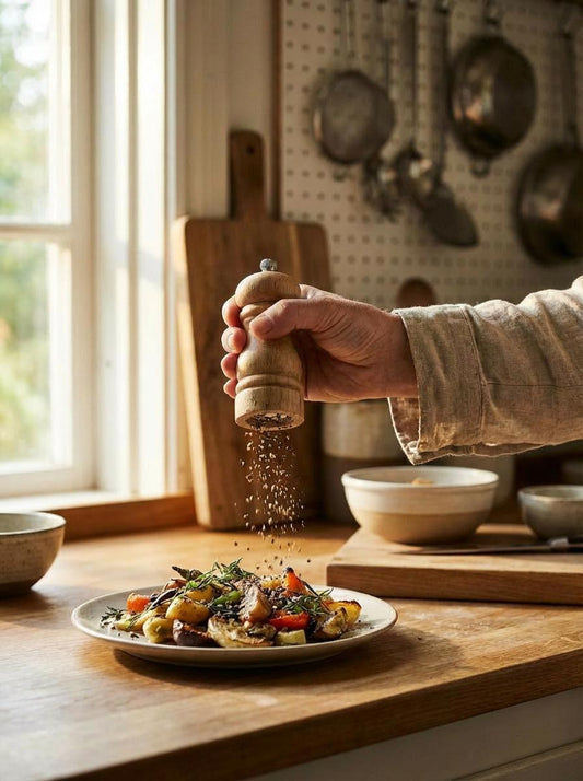 Peugeot Bistro Pepper Mill 10cm Natural (Pack of 6)