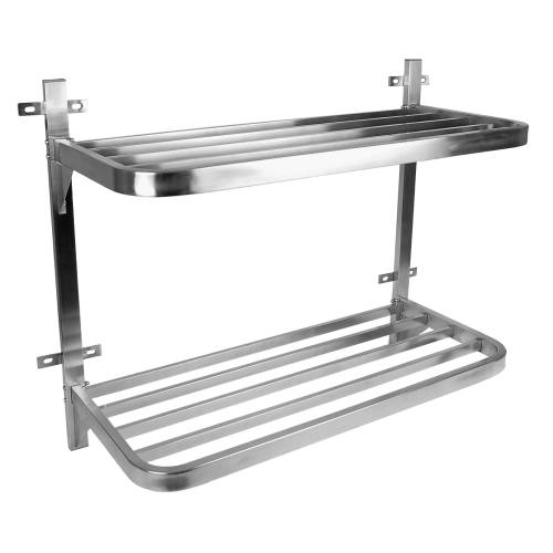 Wall-Mounted Pot Rack - Stainless Steel - Double - 900 x 400 x 760mm