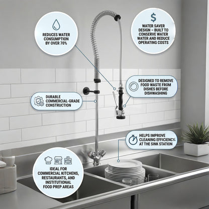 DIHR Overhead Pre-Rinse Spray - With Mixer Taps