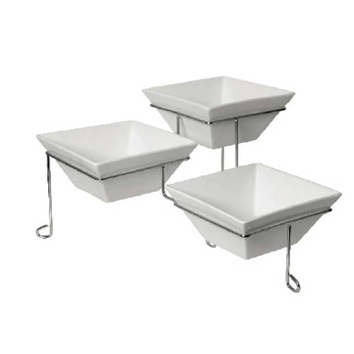 Triple Square Plate Stand - 3 x 172mm (120-180-240)