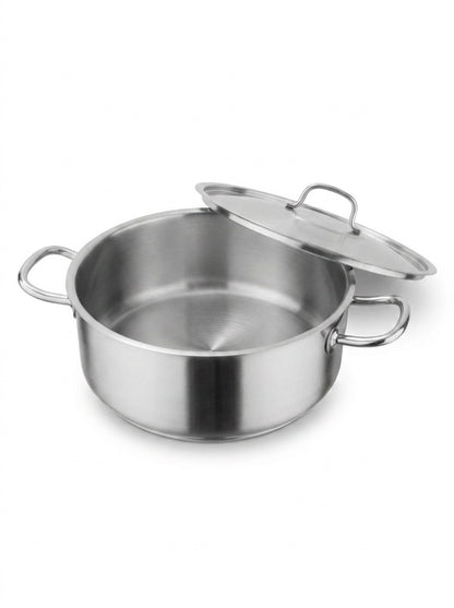 Pujadas 12L Stainless Steel Casserole Pot with Lid | 300 x 180mm