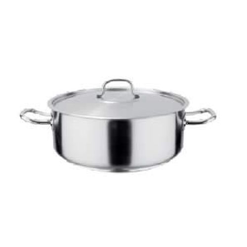 Low Casserole Pot - Stainless Steel - 19.5 Litre