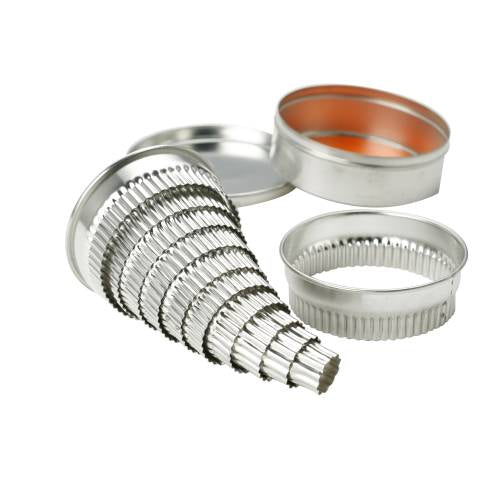 Round Cutter Set - Stainless Steel - Plain - 20 Piece
