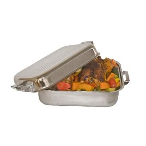 Roasting Set - Rectangular - Stainless Steel by Other Brands  Roasting Pan for commercial kitchens