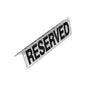 Reserved Table Sign - Plastic - Clear