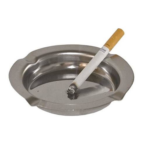 S/STEEL ASHTRAY ROUND ,SMALL