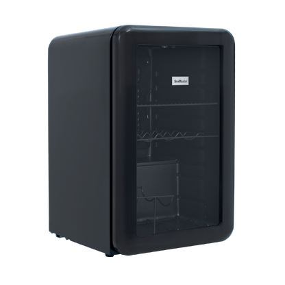 SnoMaster - 68L Counter-Top Retro Beverage Cooler - Black (SC-70R)