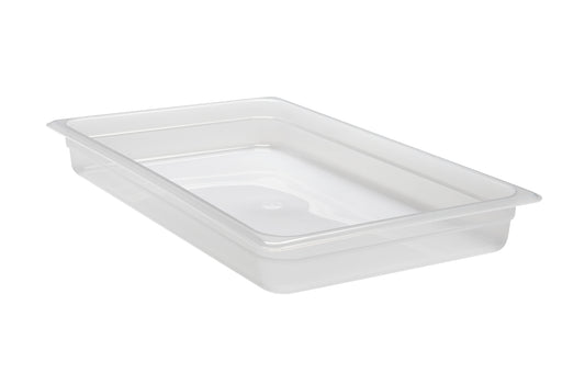 Cambro GN Foodpan 1/1 Polypropylene -Translucent (65mm Deep) by Cambro  Commercial catering equipment
