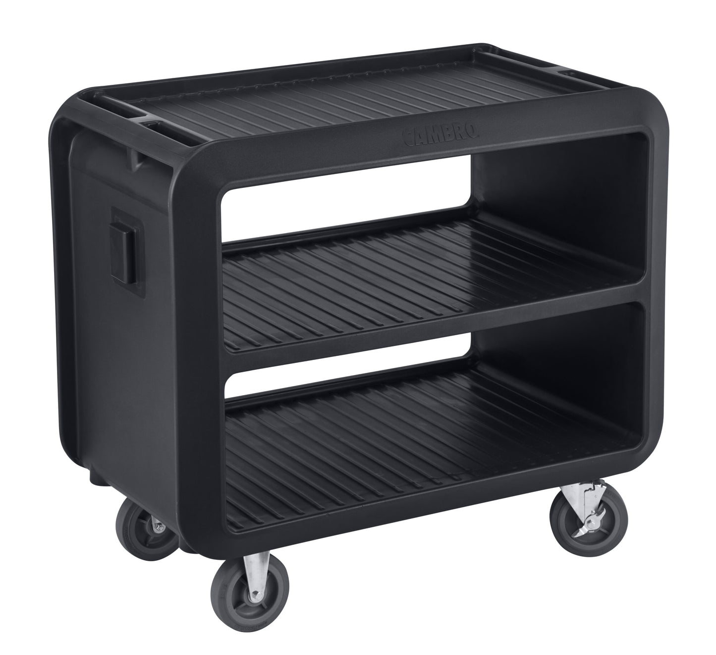 Cambro Service Cart Pro -Heavy Duty 2-Tier (105 x 60 x 94cm) Black by Cambro  Commercial catering equipment