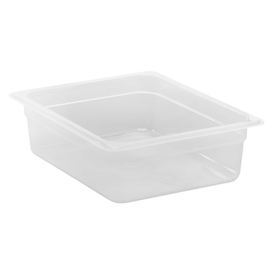 Cambro GN Foodpan 1/2 Polypropylene -Translucent (100mm Deep) by Cambro  Commercial catering equipment