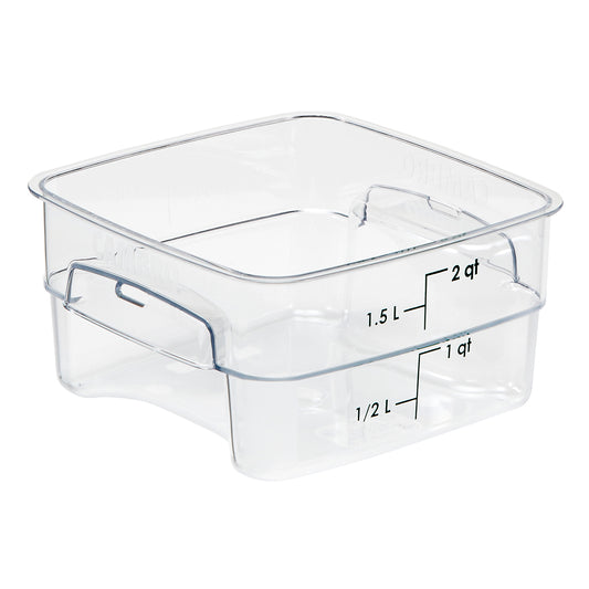 Cambro Square Polycarbonate Storage Container -Clear (2 Litre) by Cambro  Commercial catering equipment